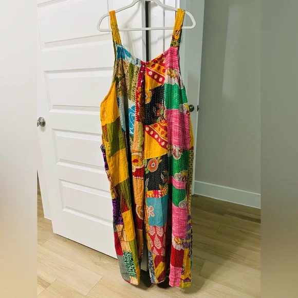Colorful Patchwork Jumpsuit Kantha Bae - Picture 8 of 12